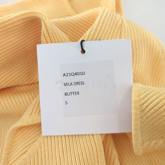 Elegant Yellow Midi Dress - Picture 6 of 9